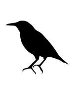 European Starling Silhouette